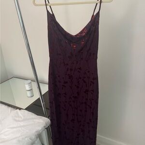 Taylor Purple and Red Floral Dress